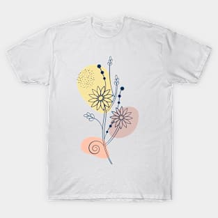 Flower hand draw T-Shirt